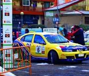 Uno de los coches, antes de la prueba (Foto: Daniel G. Lucero)