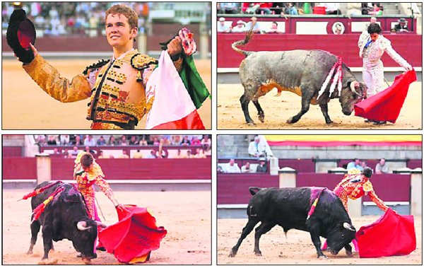 Arriba, El Payo y Valentín Mingo; abajo, Miguel Tendero y Juan Manuel Más  (Foto: WWW.LAS-VENTAS.COM)