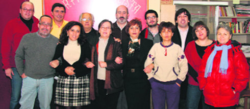 Los integrantes de la nueva Ejecutiva del PSOE, en la Casa del Pueblo  (Foto: CEDIDA)