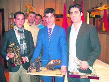 Galardones 
taurinos en Robledo