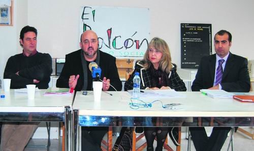 De izquierda a derecha: José Angel Guerrero, Gerardo del Val, Carmen Bello y Javier de los Nietos, en la rueda de prensa celebrada en la mañana de ayer   (Foto: E. P.)