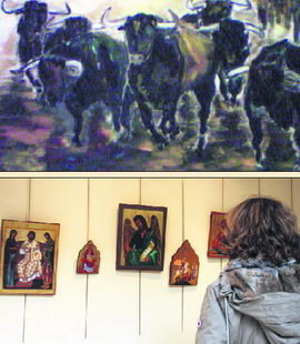 Tauromaquia y esmaltes hasta final de mes en los centros culturales de El Escorial y Alpedrete
