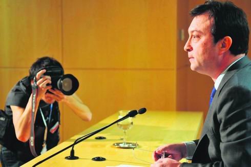 El vicealcalde de Madrid, ayer en rueda de prensa tras la Junta de Gobierno / AYTO. MADRID