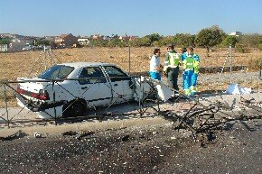 El accidente tuvo lugar el sábado en la M-510 (Foto: C. Madrid)
