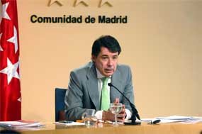 El vicepresidente y portavoz del Gobierno regional, en la rueda de prensa celebrada ayer