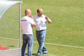 Rodolfo Urías, durante un partido de la pasada campaña