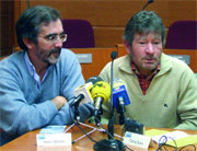Pedro Nicolás (izquierda) y Carlos Soria (derecha), en la presentación de las jornadas (Foto: E. P.)