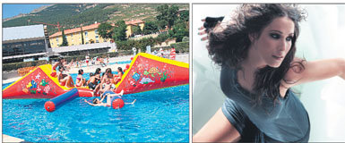 El Día del Agua (a la izquierda) es una de las numerosas propuestas para niños y jóvenes. El concierto de Malú (a la derecha) tendrá lugar el 10 de agosto