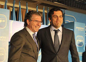 Agustín Juárez, con Francisco Granados cuando éste todavía era secretario general del PP de Madrid (Foto: Archivo)
