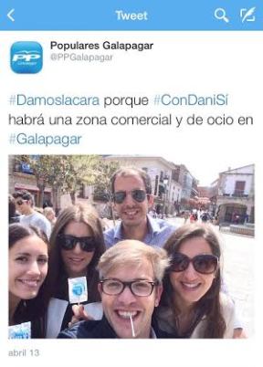 El PP de Galapagar pone en marcha la campaña "#Damoslacara" para apoyar a su candidato