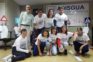 Los alumnos del taller de teatro ADISGUA ganan el tercer premio de educación vial y teatro de la DGT