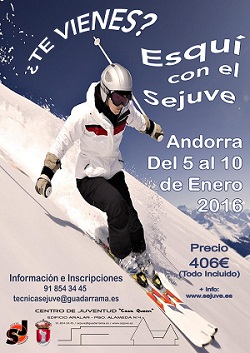 Abre el plazo de inscripción al viaje de esquí de Guadarrama