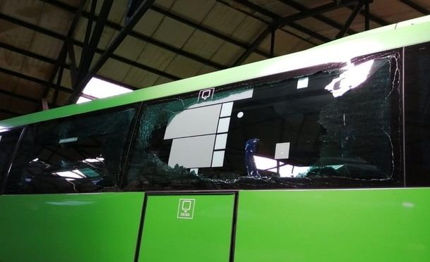 Ataques vandálicos contra la empresa IRUBÚS de San Lorenzo de El Escorial