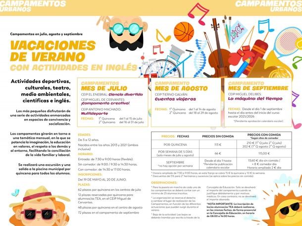 Inscripciones abiertas para campamentos urbanos de verano 2025