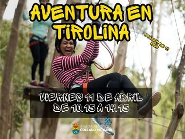 Aventura en TirolinasGo Guadarrama para jóvenes de Collado Mediano