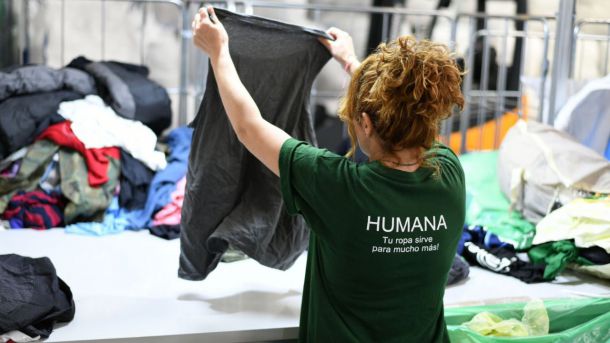 Humana recoge 26 toneladas de textil usado durante el primer semestre en El Escorial