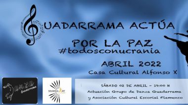 Asociaciones y grupos musicales se unen en Guadarrama para recaudar fondos para Ucrania
