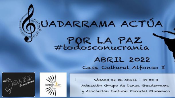 Asociaciones y grupos musicales se unen en Guadarrama para recaudar fondos para Ucrania