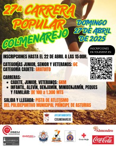 Inscripciones abiertas para la 27ª Carrera Popular de Colmenarejo
