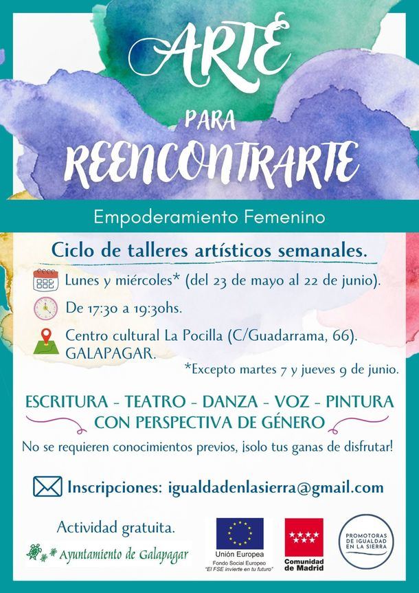 Galapagar pondrá en marcha un ciclo gratuito de 10 talleres para mujeres