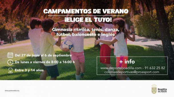 Boadilla ofrece más plazas para las colonias deportivas de verano