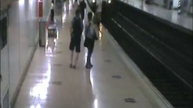 Un policía fuera de servicio rescata a un hombre en Madrid a punto de ser arrollado por un tren
