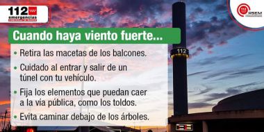 Madrid 112 lanza un aviso por fuertes vientos en la zona de la sierra