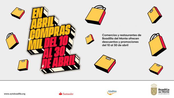 'En abril, compras mil' en Boadilla