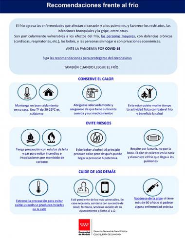 La AEMET prevé temperaturas muy bajas el viernes en la sierra