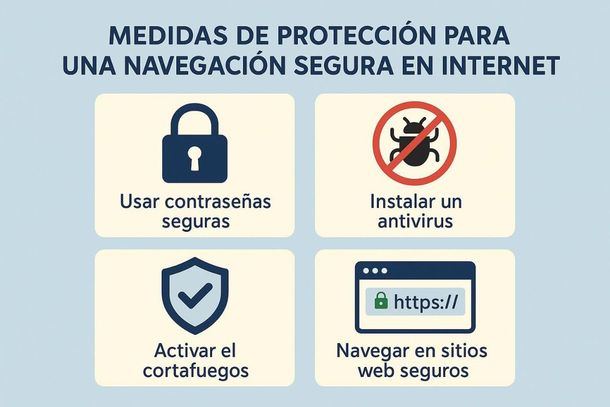 Medidas de protección para una navegación segura en Internet