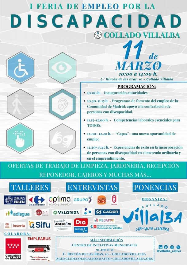Feria de Empleo Inclusiva 2025 en Collado Villalba