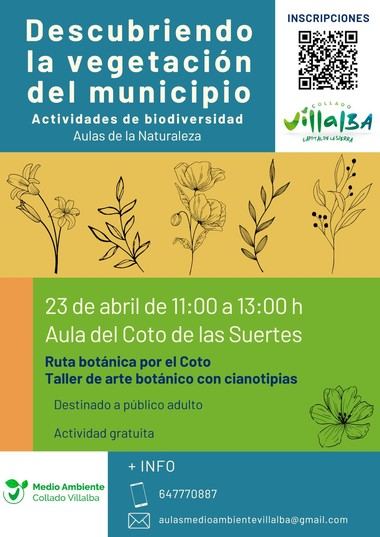 Actividades gratuitas de botánica y ornitología en Collado Villalba