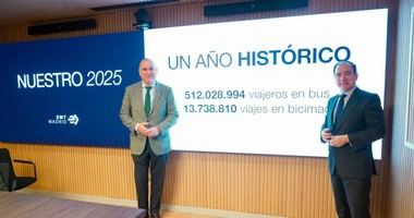 Récord de viajeros en EMT Madrid: 512 millones en bus y 13,7 millones en bicimad en 2025