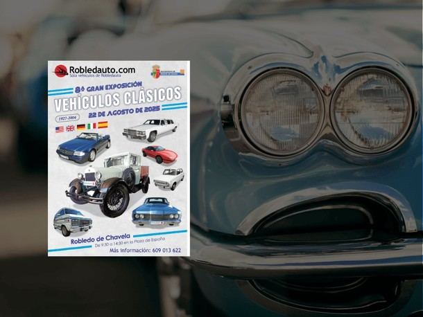 Exposición de Autos Clásicos en Plaza de España el 22 de agosto de 2025