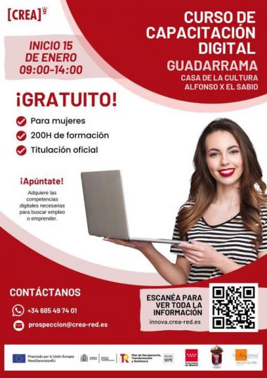 Curso de Capacitación Digital destinado a mujeres en Guadarrama