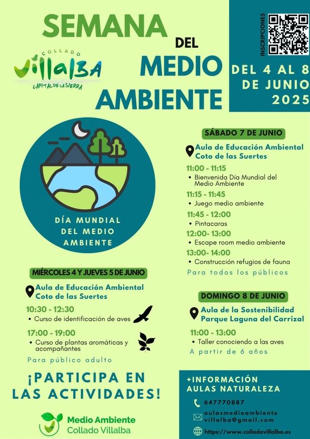 Collado Villalba organiza actividades por la Semana del Medio Ambiente