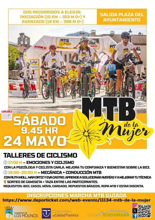 Inscripciones abiertas para el Mountain Bike Femenino 2025 en Los Molinos