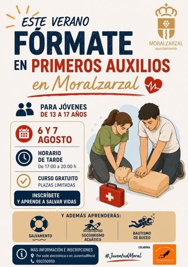 Inscripciones abiertas para taller de primeros auxilios y buceo en Moralzarzal