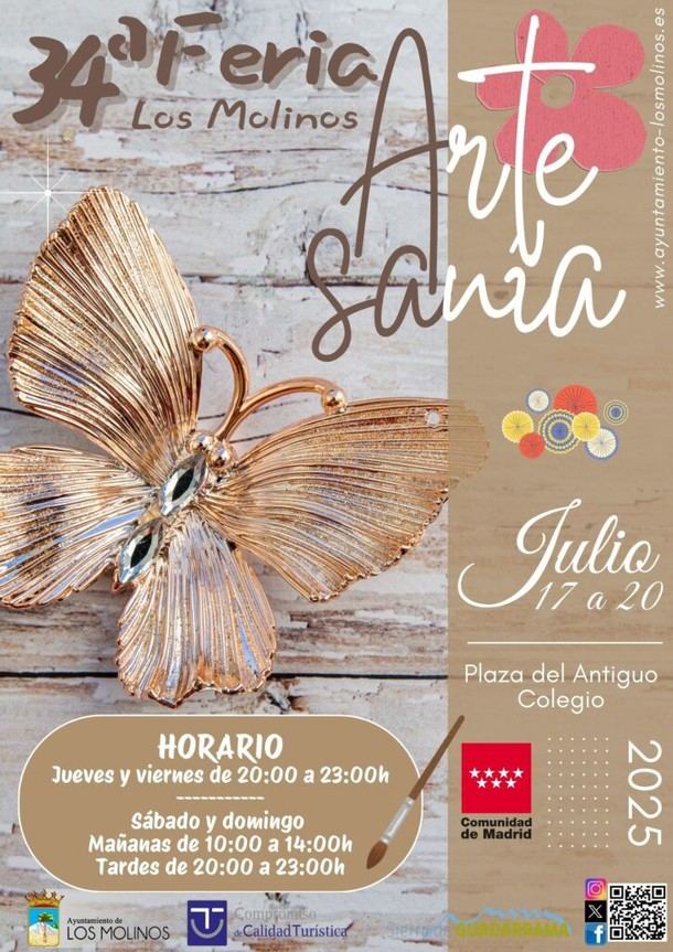 Inscripciones abiertas para la Feria de Artesanía de Los Molinos 2025