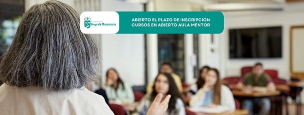 Inscripciones abiertas para cursos gratuitos en Aula Mentor de Hoyo de Manzanares