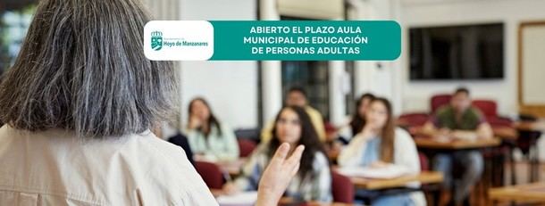 Matriculación abierta para cursos de educación de adultos en Hoyo de Manzanares