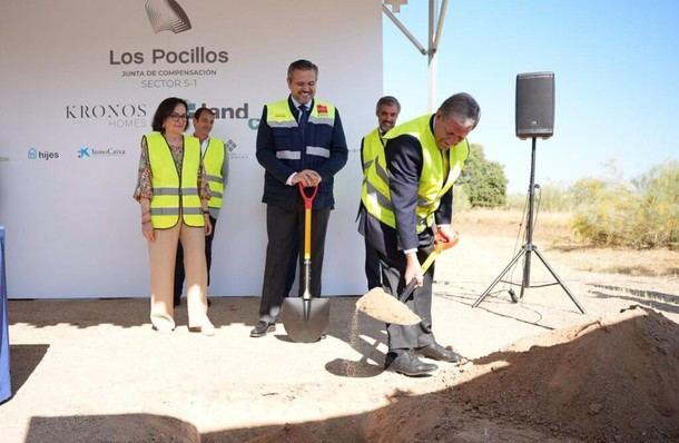 Inicia la construcción del proyecto “Los Pocillos” con la primera piedra colocada