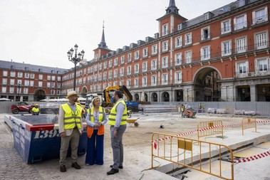 Rehabilitación del túnel bajo la plaza Mayor avanza para mejorar su seguridad