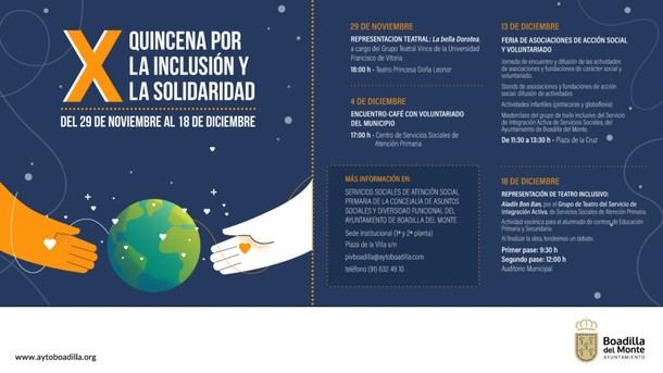 Boadilla del Monte lanza la Quincena de Inclusión y Solidaridad con diversas actividades