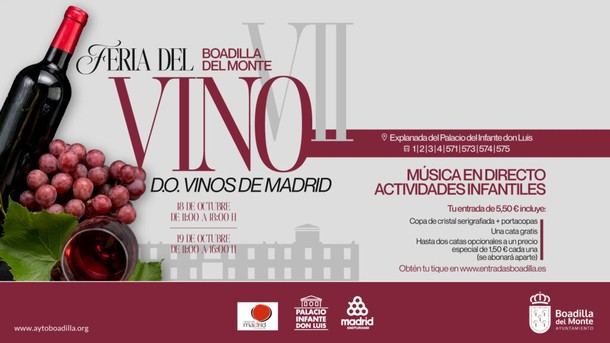 Boadilla del Monte acoge la VII Feria del Vino el 18 y 19 de octubre
