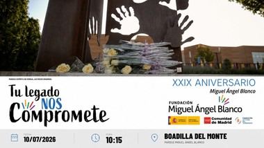 Boadilla conmemora el 29.º aniversario del asesinato de Miguel Ángel Blanco