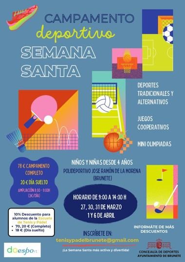 Brunete ofrece campamentos divertidos para Semana Santa