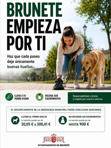 Brunete lanza campaña para mantener limpias calles y parques