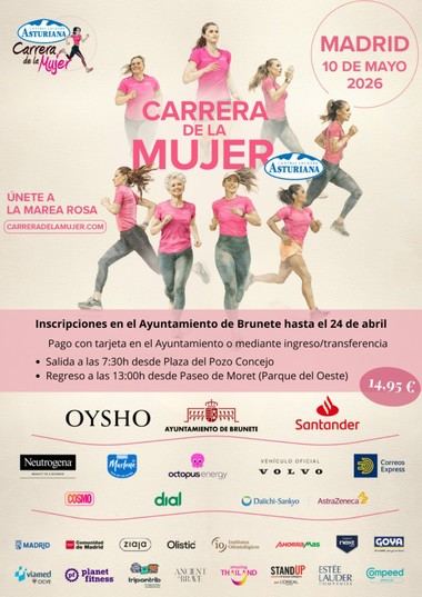 Regresa la Carrera de la Mujer en Madrid el 10 de mayo