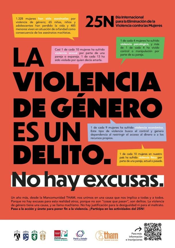 Alpedrete organiza actividades para el Día Internacional de la Eliminación de la Violencia contra las Mujeres